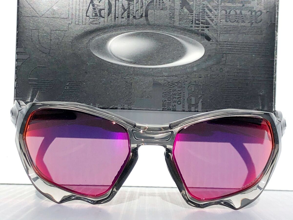 NEW* Oakley PLAZMA Grey Ink Transparent Clear w PRIZM Road Bike Sunglass  9019-03