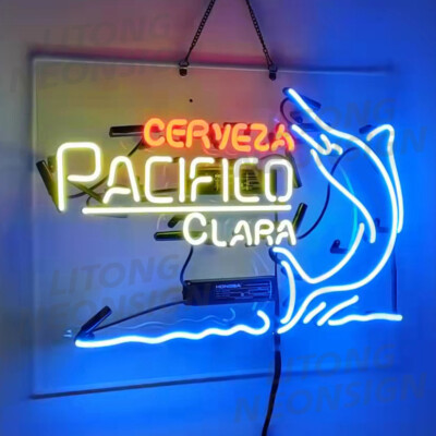 Cerveza Pacifico Beer Neon Signs Beer Bar Man Cave Restaurant Wall ...