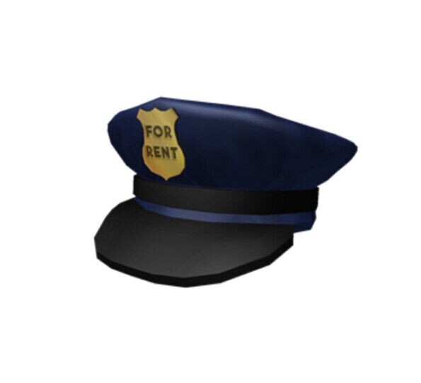 Top Hat Blue Baseball Cap Roblox Police Hat Download Free 3D Model