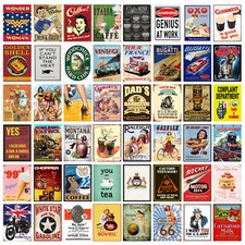 Metal Tin Sign Plaque Home Bar Man Cave Garage Shed Cafe Kitchen Signs ZM15