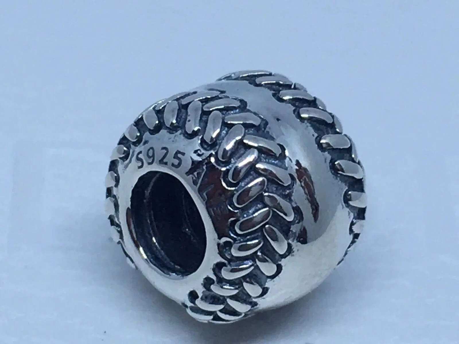 Authentic Pandora Charm Baseball S925 Charm Bead #791169 with pouch
