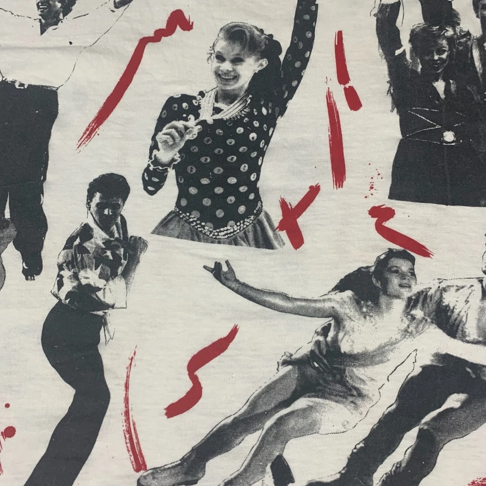 Camiseta De Colección Elbow Reef Adulto XL Blanca AOP Puntada Única Patinaje sobre Hielo Años 90 Retro Foto 2 de 4