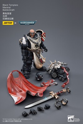 JOYTOY x Warhammer 40k Black Templars Marshal Baldeckrath 1/18 4.5