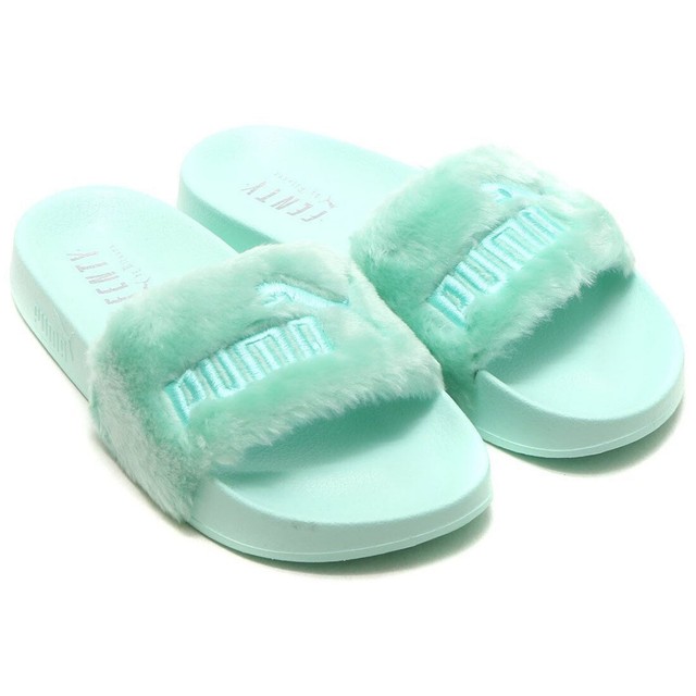 puma fur slides uk