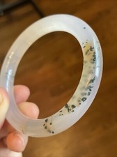 Natural Agate chalcedony Gemstone Bangle 55 Mm