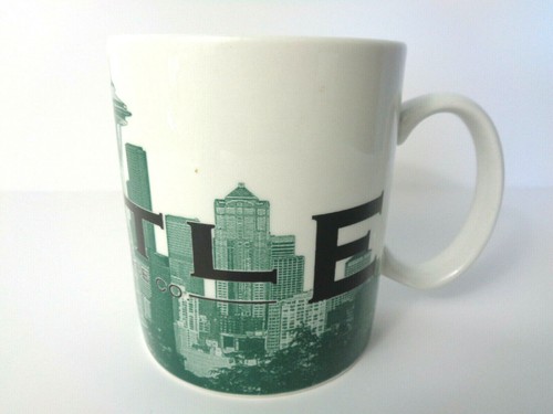 STARBUCKS Seattle SKYLINE SERIES ONE Barista 2002 16 FL OZ - Picture 3 of 7