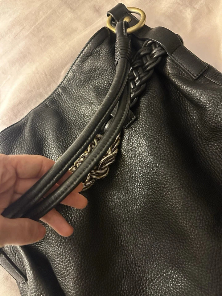 Bolso hobo de cuero Aqua Madonna Foto 4 de 4