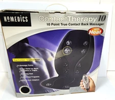 Homedics Contact Therapy 10 Back Massager With Heat For Home Auto BK-7000 Relax