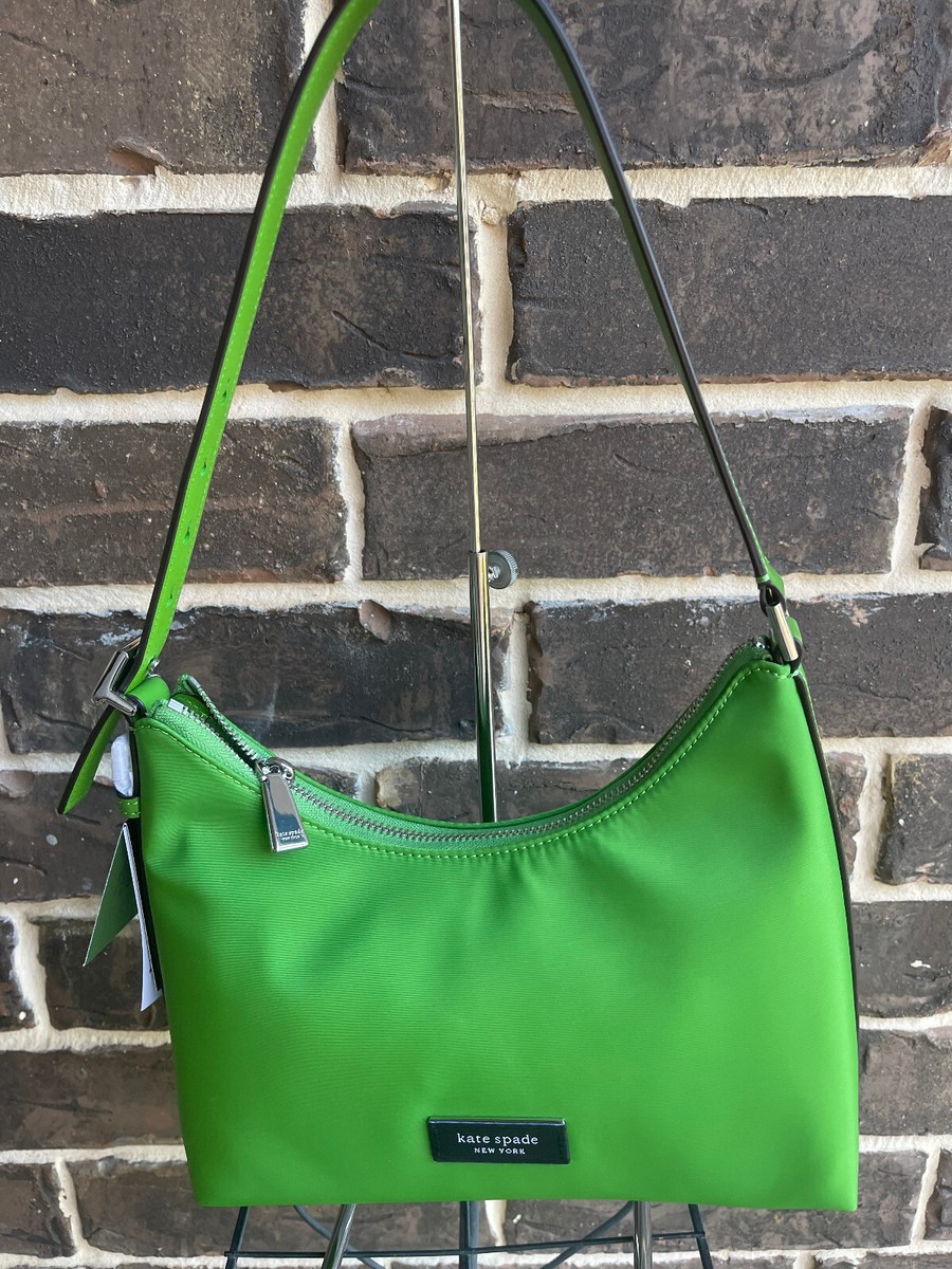 NWT Kate Spade Sam Icon Small Nylon Shoulder Bag KS GREEN | eBay display picture 2