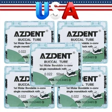 Dental Ortodoncia Uso de Tubo Bucal Roth 022 1er Molar Bondable Non-Convertible