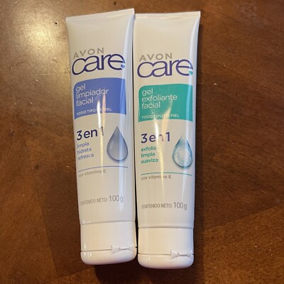 Avon Care Facial Cleansers 3 In 1 Gel & Exfoliant Skincare For Any Skin Type