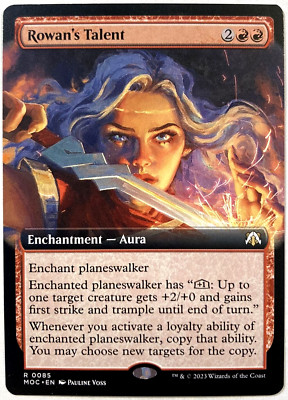 MTG Rowan's Talent EXTENDED ART March of the Machine Commander 0085 NM