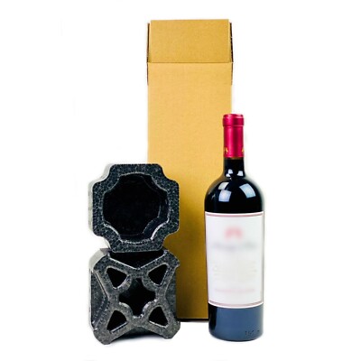 Sustainable Universal Wine Bottle Shipping Box Packaging Single Pack Certified