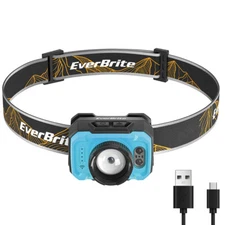 EverBrite Rechargeable Zoomable Headlamp 600Lumen Head Light Floodlight w/4 Mode