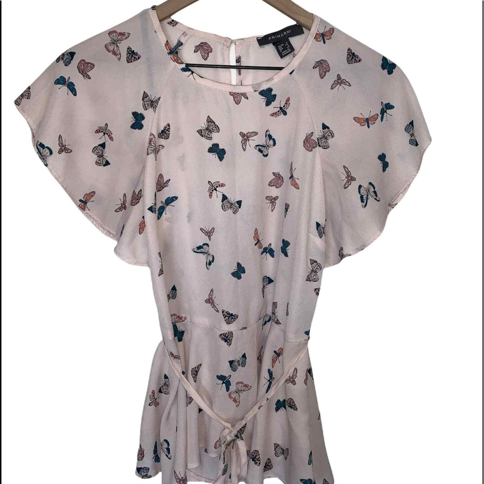 Primark Butterfly Patterned Lightweight Flowy Sho… - image 1