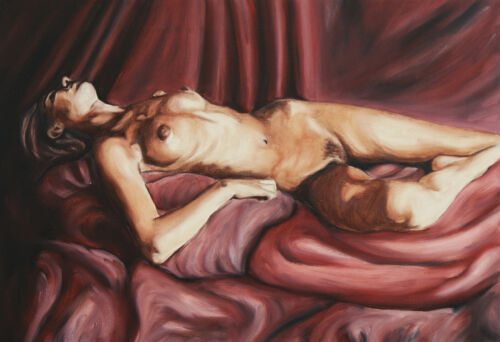 Limited edition Signed Print from Original painting. Nude figure nu art female - Picture 1 of 3
