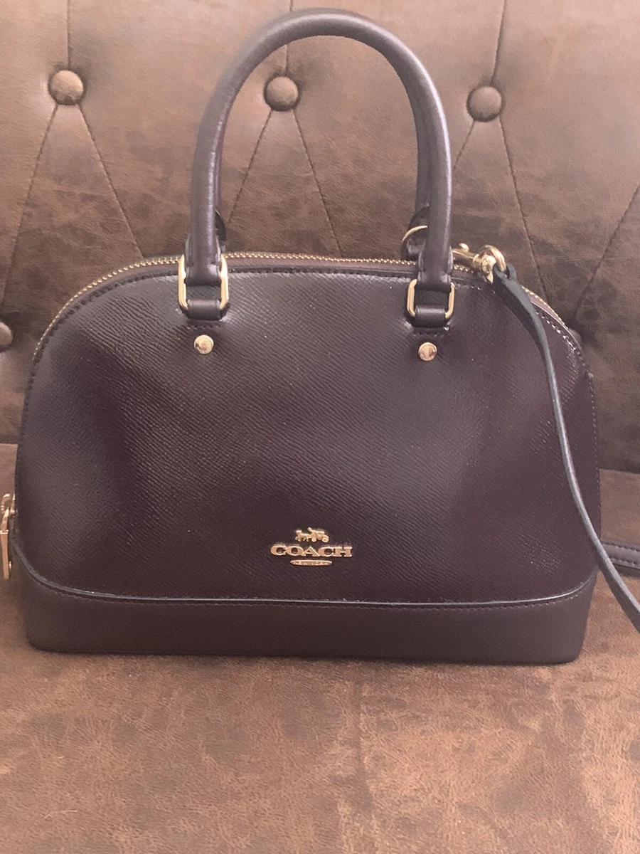 Coach Mini Sierra Satchel Signature Brown Black