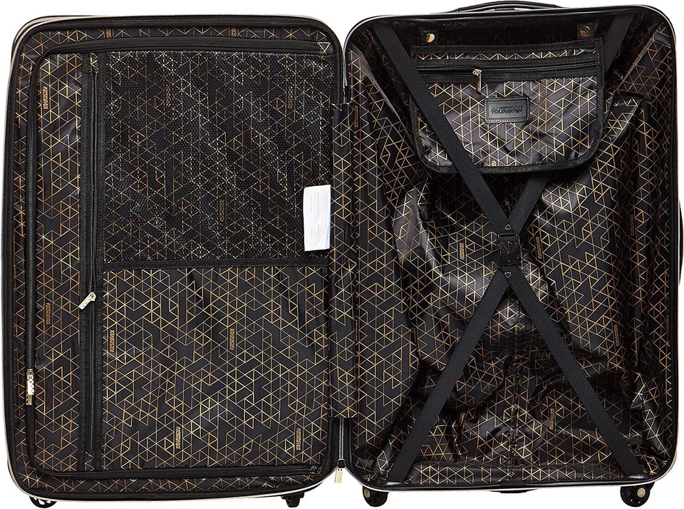 AMERICAN TOURISTER Belle Voyage Hardside Luggage with Spinner Wheels, Black, 28" - Image 2 of 4