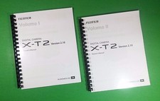 Owners Manual for Fujifilm X-T2 Camera 368 Pages W/Clear Covers 