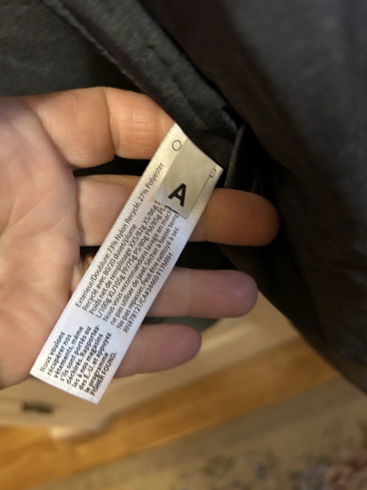 Gray Down Filled Puffer Jacket Coat With High Fun… - image 6