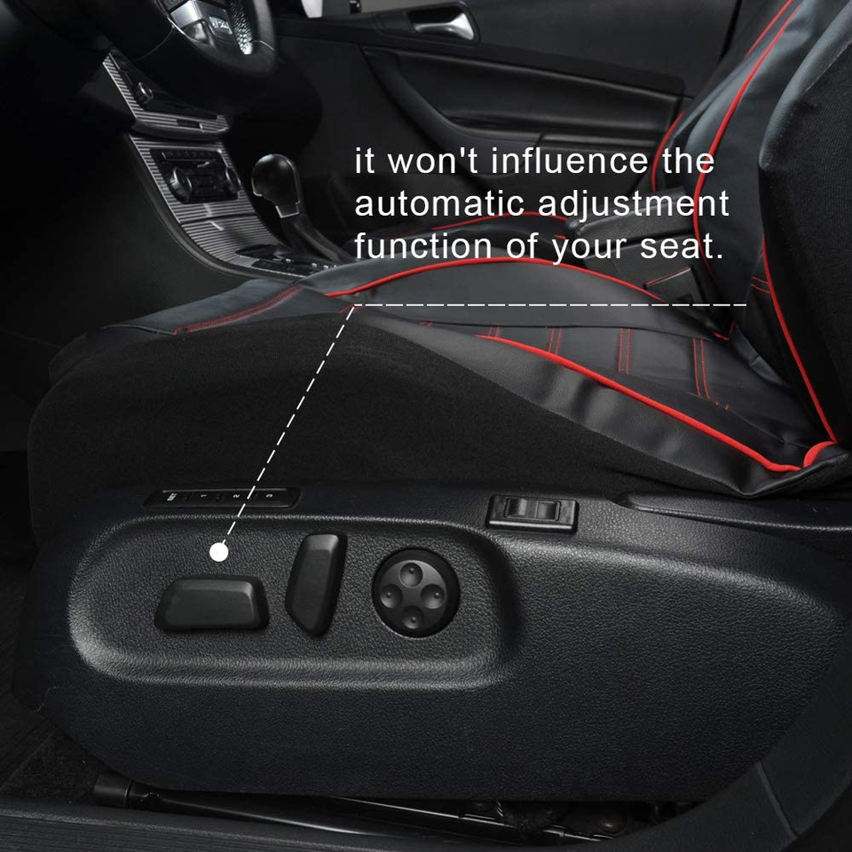 PU Leather Car Seat Covers Bucket Seat Covers Universal Front Pair