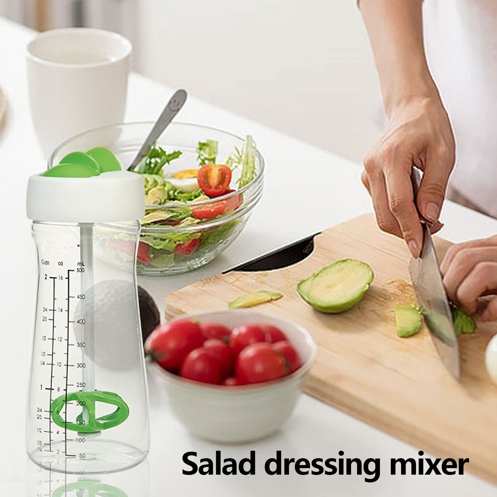 Kitchen Seasonings Salad Dressing Mixer Shaker Bottle Dressing