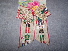 Boutique Girls Christmas Hair Clip Large Bow Nutcracker Handmade