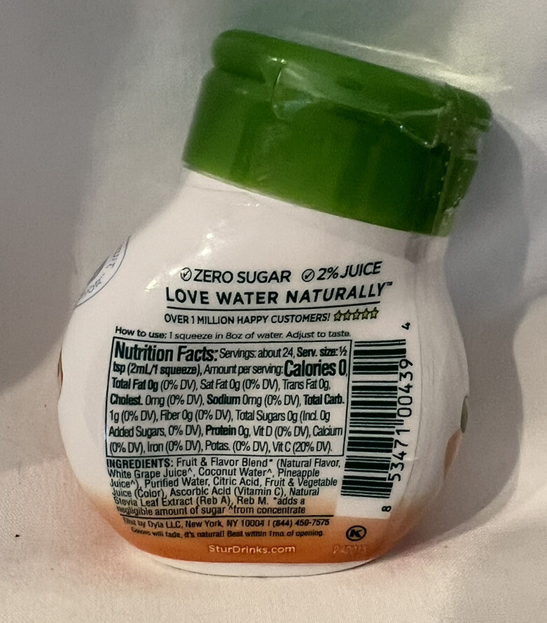 Stur Coconut Pineapple Flavored Water Enhancer Liquid Drink Mix x2