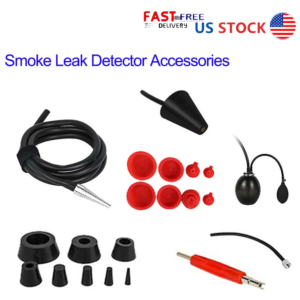 EVAP Smoke Machine Accessories Smoke Leak Detector Rubber & Hose