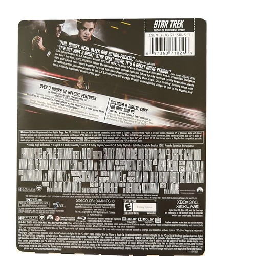 Star Trek 2009 Best Buy Limited Edition Gift Set w/ 3 Blu-Ray Disks & 4 Badges - Picture 7 of 9