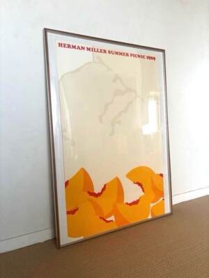 herman miller summer picnic 1989 original poster Stephen Frykholm