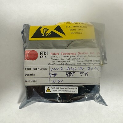 FTDI Chip  VNC2 -64L1B-reel  IC USB HOST/DEVICE CTRL 64-LQFP Qty 58