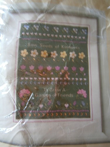 Sow Seeds of Kindness To Grow A Garden of Friends Cross Stitch Kit Embroidery