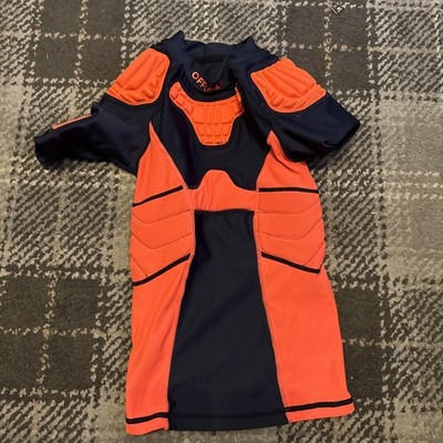 Offload Kids Padded Rugby Shirt Orange - Jungen 3-4 Jahre Schutz Kinder B16