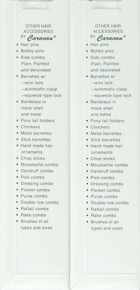 Juego de 2 peines de caparazón Caravan Tortuga, 2 unidades (paquete de 1), dientes de bolsillo  Foto 2 de 3