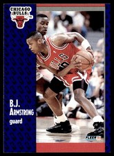 1991-92 Fleer B.J. Armstrong Chicago Bulls #25