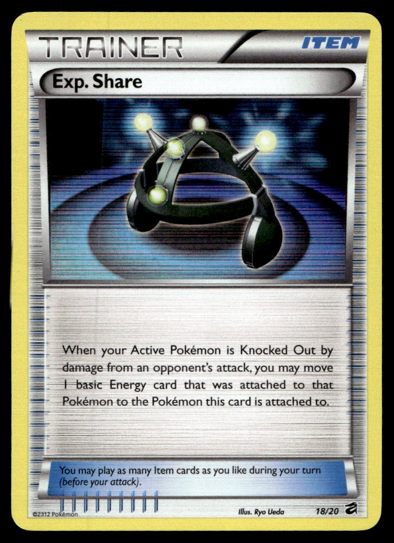 Exp. Share Dragon Vault Holo Rare 18/20 2012 Pokemon TCG