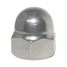 3/4-10 Acorn Cap Nuts, Stainless Steel 18-8, Standard, Plain Finish, Quantity 6