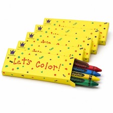 200 Bulk Crayons, 50 Boxed Crayon Packs of 4