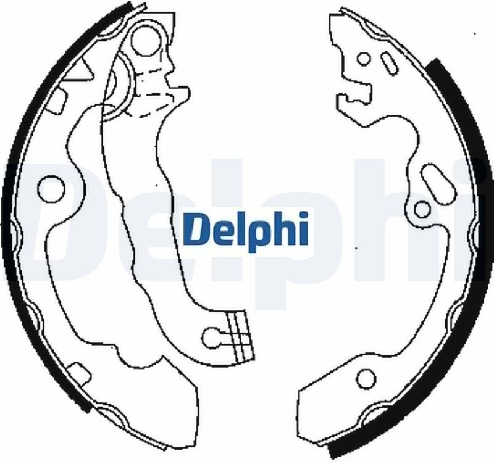 Delphi Bremsbackensatz [Hersteller-Nr. LS1850] für Ford - Bild 2