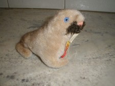 VINTAGE STEIFF WALLY THE WALRUS PLUSH WITH TAGS  BUTTON 086 