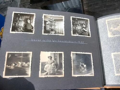 1 Fotoalbum leer + 1 Fotoalbum 50 er Jahre mit 230 Fotos Familie Autos Zoo Halle - Bild 10 von 18