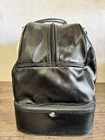 Titleist Rare Vintage Leather Overnight Duffel Golf Shoe Bag Black White 80s 90s — photo 8