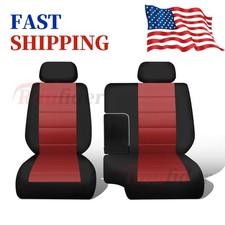6040 Bench Seat Covers For 1995-2000 Toyota Tacoma Premium Protection - Red 6040 Bench Seat Covers For 1995-2000 Toyota Tacoma Premium Protection - Red