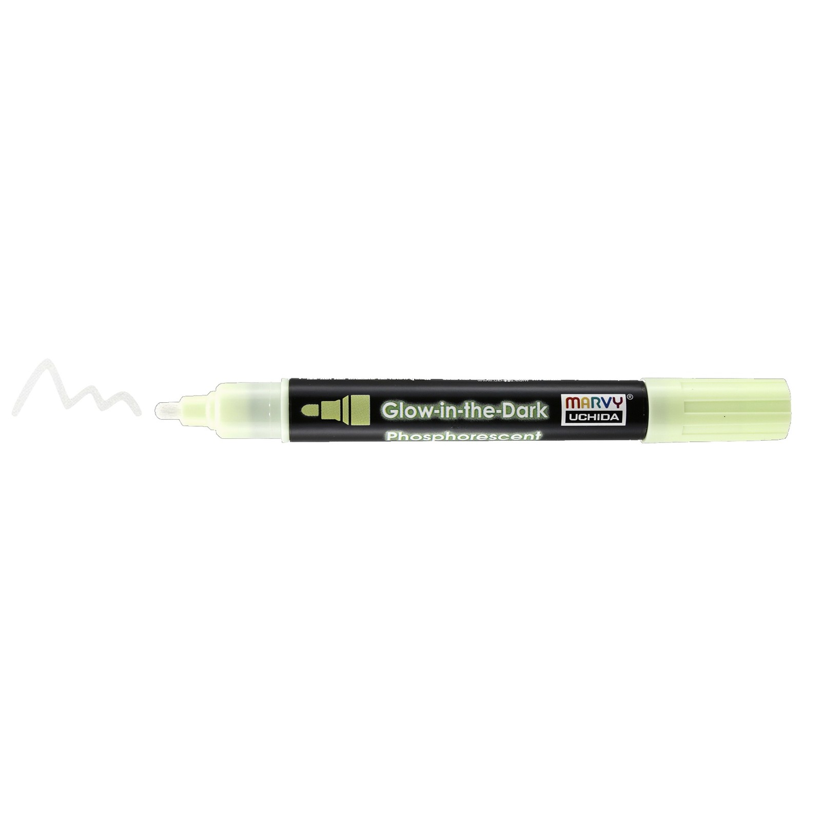Uchida DecoFabric Glow In The Dark Marker Chisel Tip-Green