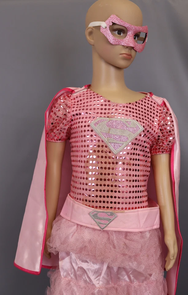 Vestido tutú Supergirl rosa para niños - talla M (8-10) Foto 2 de 4
