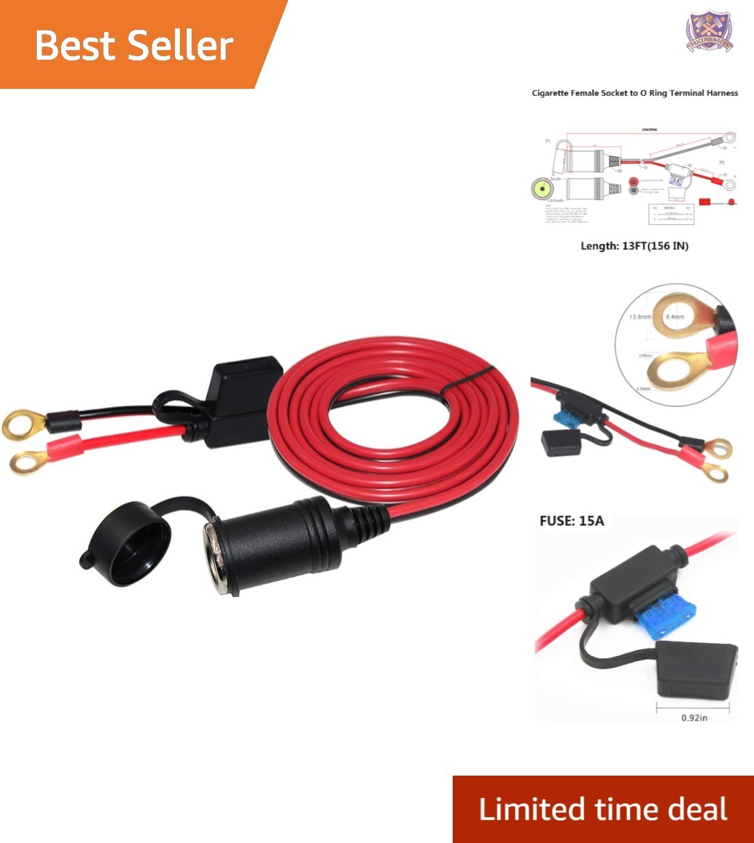 Socket Extension Cord Car Accessory