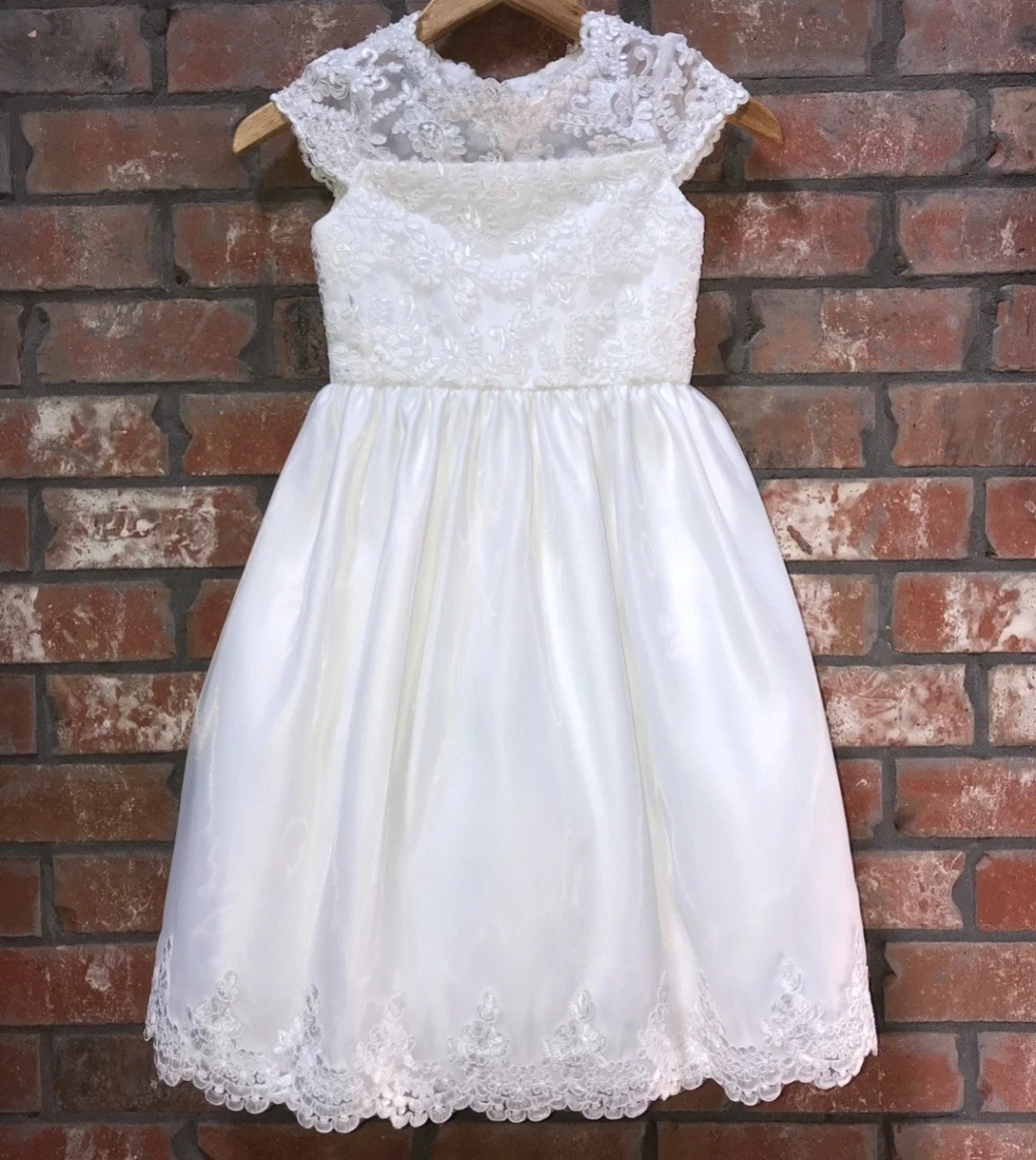 White Satin Size 7 Dresses for Girls for sale | eBay White Satin Size 7 Dresses for Girls for sale | eBay