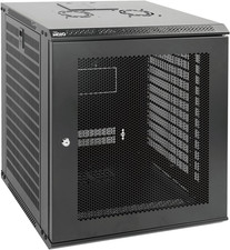 12U Wall Mount Rack Network Cabinet for 19 IT Equipment,With Lockable Mesh Door