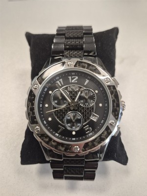 Herrenuhr, Keramik Armbanduhr Alexander Milton, Chronograph - graphit